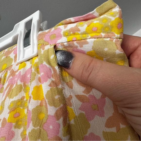 Anthropologie x Faithfull The Brand Aya Pleated Midi Skirt Cuesta 10 - Picture 13 of 16